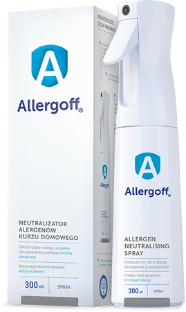 ALLERGOFF Spray Neutralizator alergenów kurzu domowego 300ml