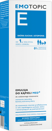 Emotopic, emulsja do kąpieli, do codziennego stosowania, 400 ml