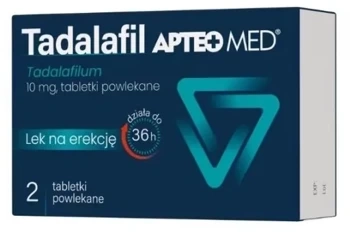 Tadalafil Apteo Med tabletki powlekane 10mg, 2 tabletki