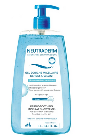 NEUTRADERM Dermo Łagodzący Micelarny Żel pod prysznic, 1l