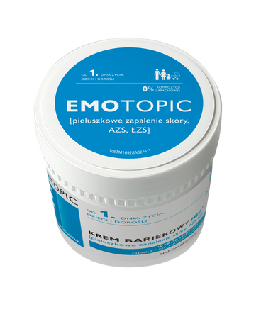 EMOTOPIC Krem Barierowy MED+ pieluszkowe zapalenie skóry, AZS, ŁZS, 75 ml