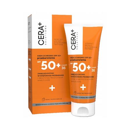 CERA+ Solutions Krem ochronny SPF50+ na przebarwienia, 50 ml