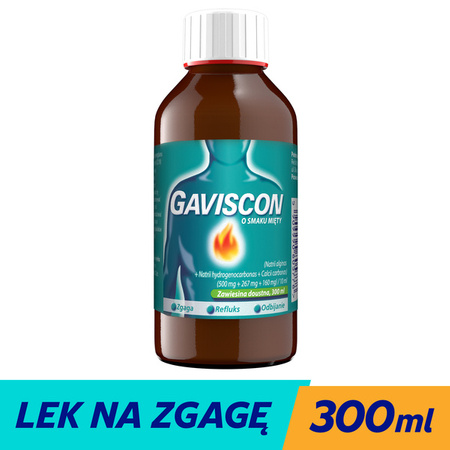 Gaviscon smak mięty zawiesina doustna 300ml