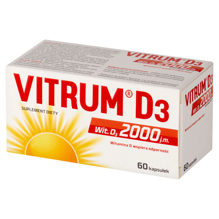 Vitrum D3 2000 j.m. kaps. 60 kaps.