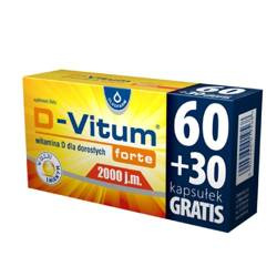 D-Vitum Forte 2000 j.m., 90 kapsułek