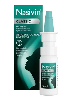 Nasivin krople do nosa 0.05%, 10 ml