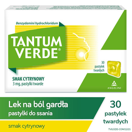 Tantum Verde smak cytrynowy, 30 pastylek