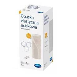 Hartmann Opaska elastyczna uciskowa z zapinką 10cm x 5m, 1 sztuka