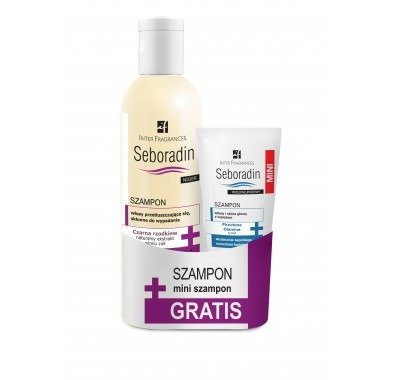 SEBORADIN NIGER Szampon do włosów przetłuszczających się+ Szampon przeciwłupieżowy