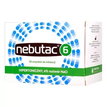 Nebutac 6 roztwór do inhalacji 6 %, 30 ampułek po 4ml