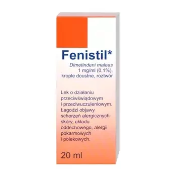 Fenistil 1 mg/ml, krople doustne, 20 ml (import równoległy)