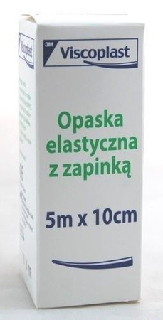 Opaska elastyczna VISCOPLAST zapinką 5m x 10 cm, 1szt