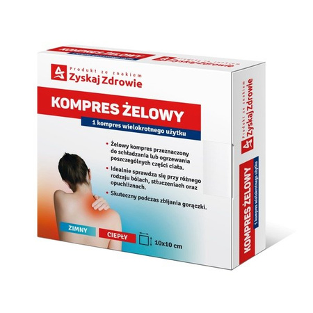 Zyskaj Zdrowie Kompres żelowy 10cmx10cm 1szt.