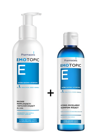 EMOTOPIC W.MED Balsam nawilżająco-natłuszczający 400ml + Szampon 125ml