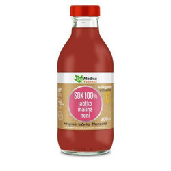 Jabłko malina noni sok 300 ml Ekamedika