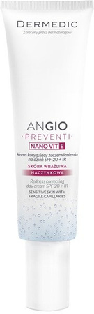 DERMEDIC ANGIO PREVENTI NANO VIT E Krem korygujący zaczerwienienia na dzień 40g