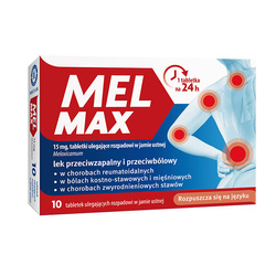 Mel Max tabl.uleg.rozpad.wj.ust. 15mg 10