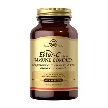 SOLGAR Ester-C plus Immune Complex, 60 kapsułek, 