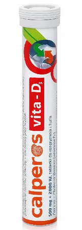 Calperos VITA-D3 tabletki 500 mg+2000I.U., 30 tabletek