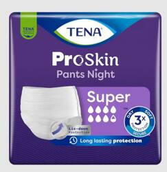 Tena Pants ProSkin Super Night, majtki chłonne 30 sztuk