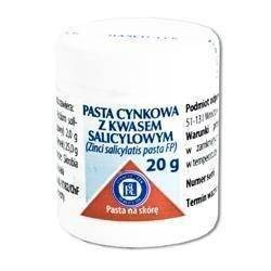 Pasta cynkowa z kwasem salicylowym 20 g