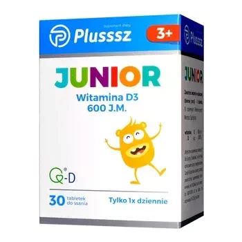 Plusssz Junior D3 tabletki do ssania, 30 szt.