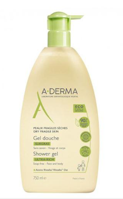 A-Derma Żel pod prysznic ultra bogaty, 750 ml
