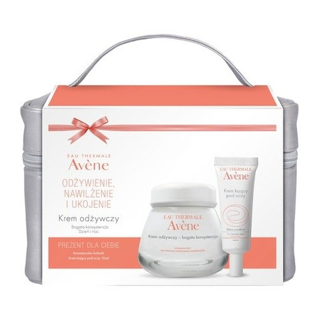 AVENE Zestaw Krem odżywczy bogaty 50 ml + Krem kojący pod oczy 10 ml