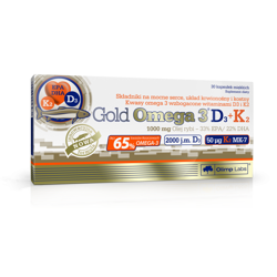 OLIMP Gold Omega 3 D3+K2, 30 kapsułek