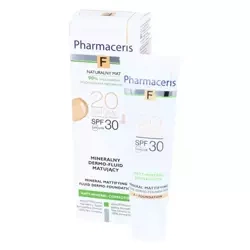 PHARMACERIS F Mineralny dermo-fluid matujący 20 SPF30, 30ml  