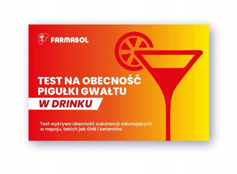 Test na obecność pigułki gwałtu w drinku 