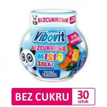 Vibovit Bezcukrowe Misio Żelki, 30 szt.