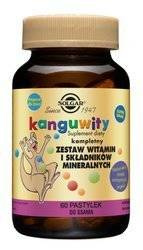 SOLGAR Kanguwity witaminy i minerały smak jagód 60 pastylek do ssania