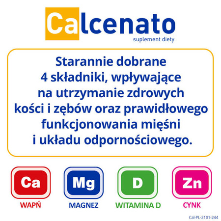 Calcenato tabl.powl. * 60  Data ważności 2026.02.28