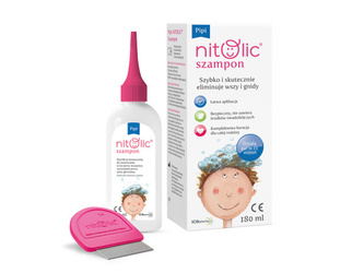 Pipi Nitolic Szampon do eliminacji wszy i gnid 180ml