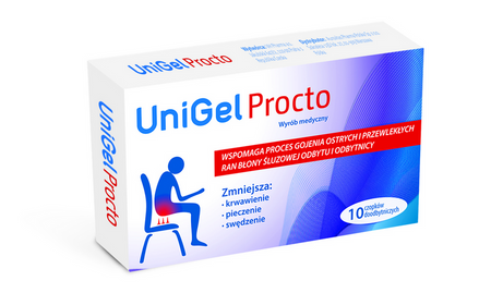 UniGel Procto Czopki, 10 czopków doodbytniczych
