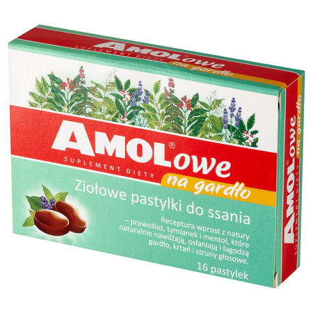 Amolowe pastylki na gardło x 16 szt.