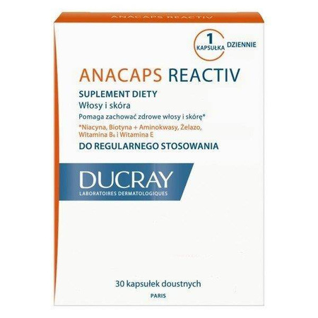 DUCRAY Anacaps Reactiv 30 kapsułek