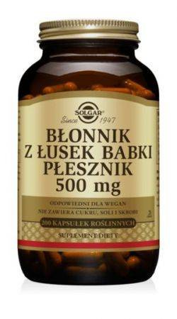 SOLGAR Błonnik z łusek babki płesznik 500mg 200kap