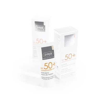 ZIAJA MED SPF50+ krem matujący 50ml   Data ważnosci 2025.12.31