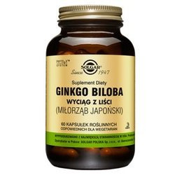 SOLGAR Ginkgo Biloba  60 kapsułek