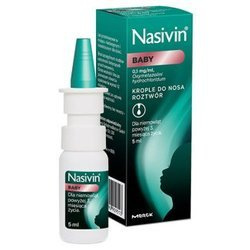 Nasivin Baby 0.01% krople do nosa, 5 ml