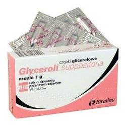 Czopki Glicerolowe 1 g 10 czop. (folia)