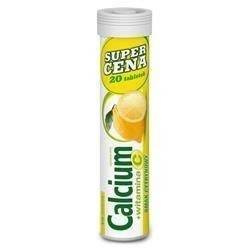 Calcium 300 +Vit.C cytrynowe x 20 tabl.