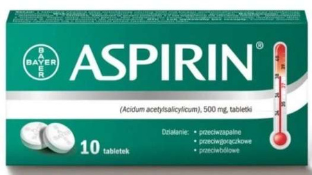 Aspirin tabletki  0,5 g 10 tabl. 