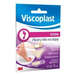 VISCOPLAST Plastry MIX na stopę (3 rozmiarry)