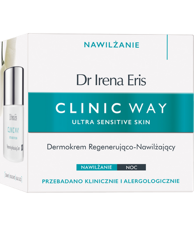 Dr Irena Eris CLINIC WAY Dermokrem Regenerująco-Nawilżający na noc 50ml