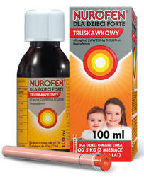 Nurofen dla dzieci Forte zawiesina truskawkowa 100m