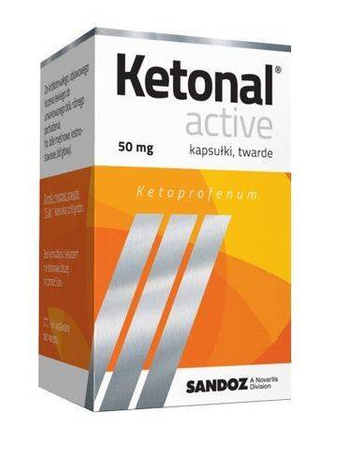 Ketonal Active 50mg 10 kapsułek