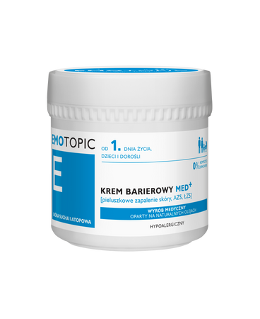 EMOTOPIC Krem Barierowy MED+ pieluszkowe zapalenie skóry, AZS, ŁZS, 75 ml